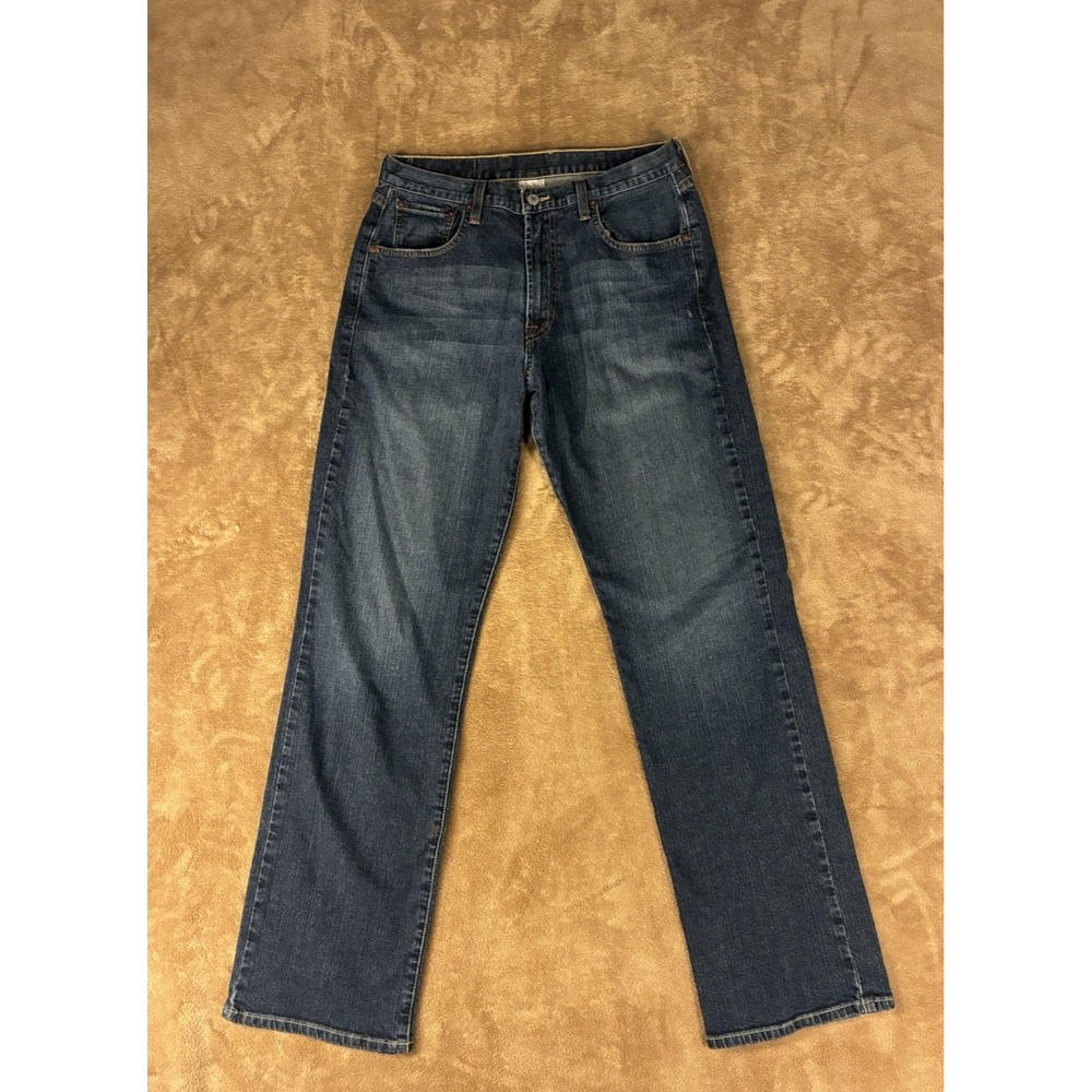 VTG Y2K Lucky Brand Men's Jeans Loose Fit Straight Leg Medium Blue Denim Stretch